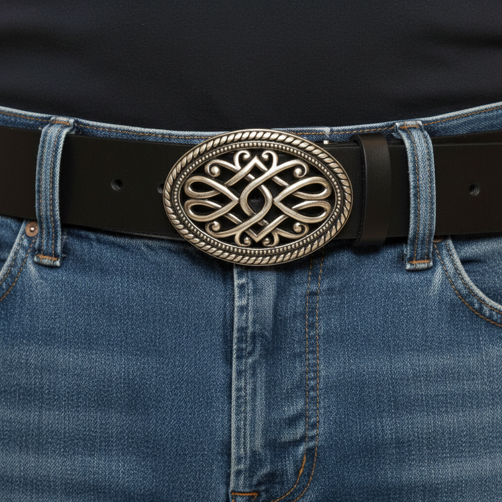 Leather belt for men and women Bobolino model cm 4