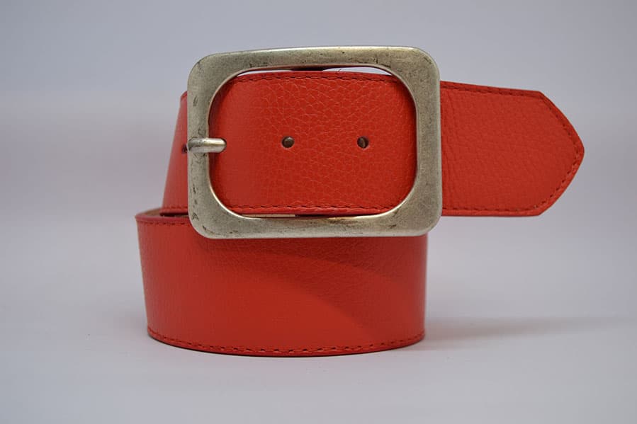 Cintura in Pelle Donna Modello Morgan Dollaro cm 5