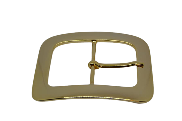 Leather Belt for Men and Women Model Morgan Gold 4 cm