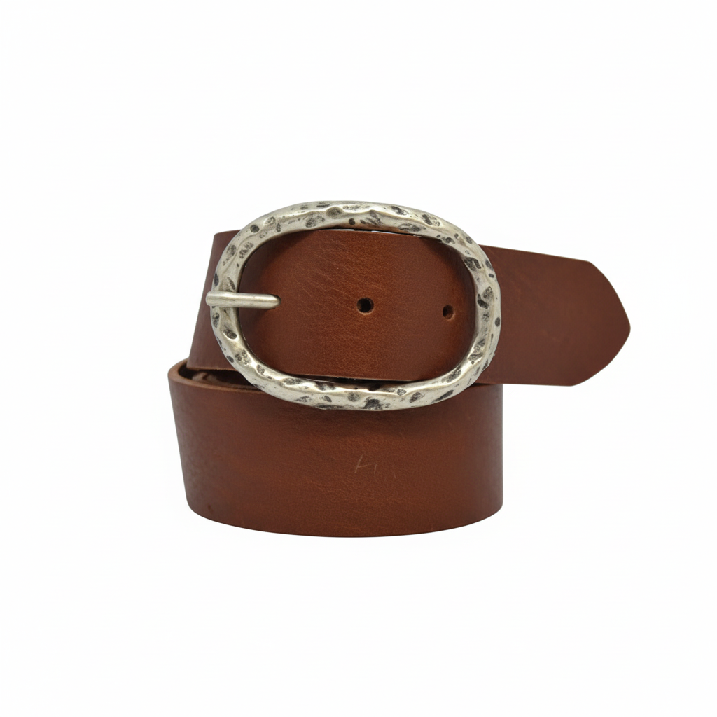 Cintura in Cuoio Uomo e Donna Modello Carrara cm 4 - La Bottega Della Cintura