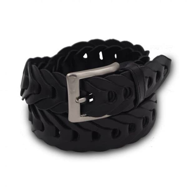 Man and Woman Hand Woven Belt, Pear Model 3.5 cm