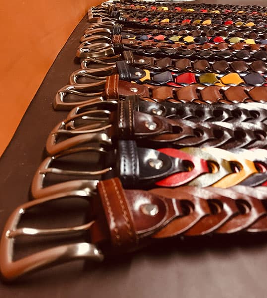 Cintura Intrecciata a Mano Uomo e Donna Modello Pera cm 3.5 - La Bottega Della Cintura