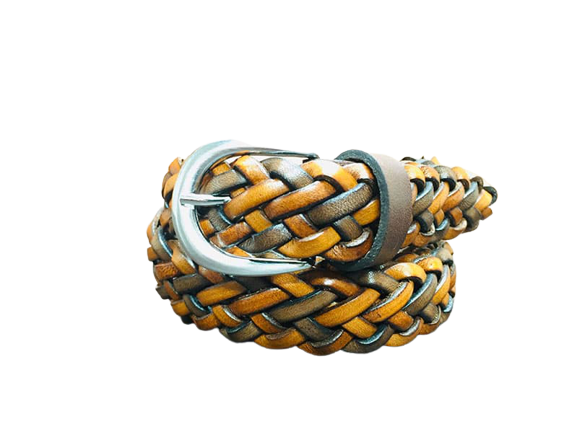 Man and Woman Hand Woven Belt Spiga Model 2.5 cm