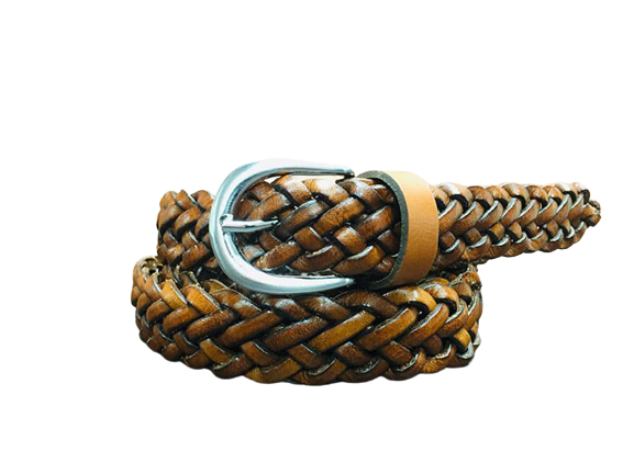 Man and Woman Hand Woven Belt Spiga Model 2.5 cm