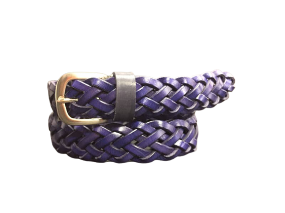 Man and Woman Hand Woven Belt Spiga Model 2.5 cm
