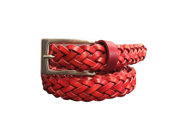 Man and Woman Hand Woven Belt Spiga Model 2.5 cm
