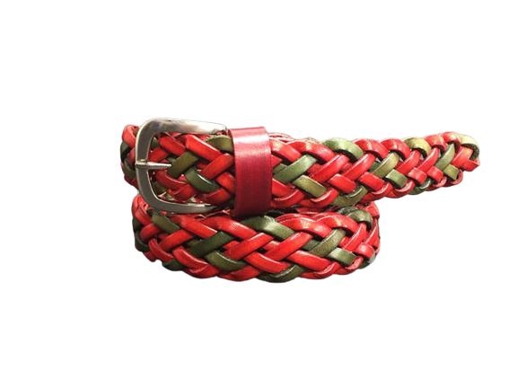 Man and Woman Hand Woven Belt Spiga Model 2.5 cm