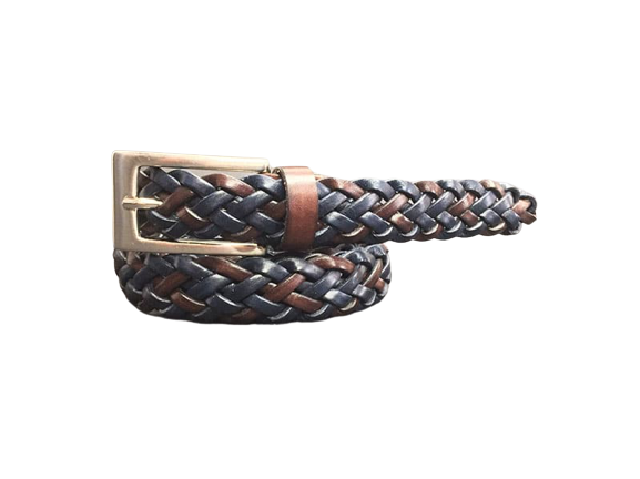 Man and Woman Hand Woven Belt Spiga Model 2.5 cm