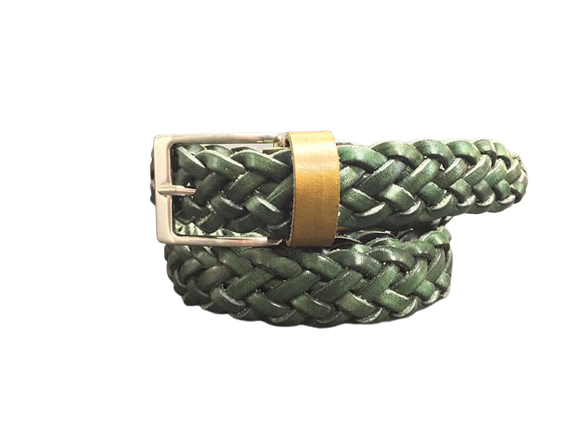 Man and Woman Hand Woven Belt Spiga Model 2.5 cm