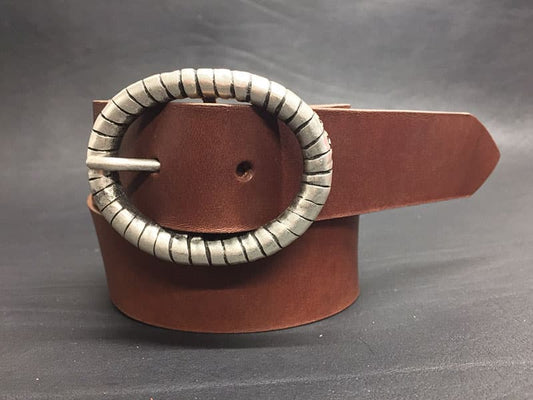 Cintura in Cuoio Modello Ruod Nodo cm 3.5