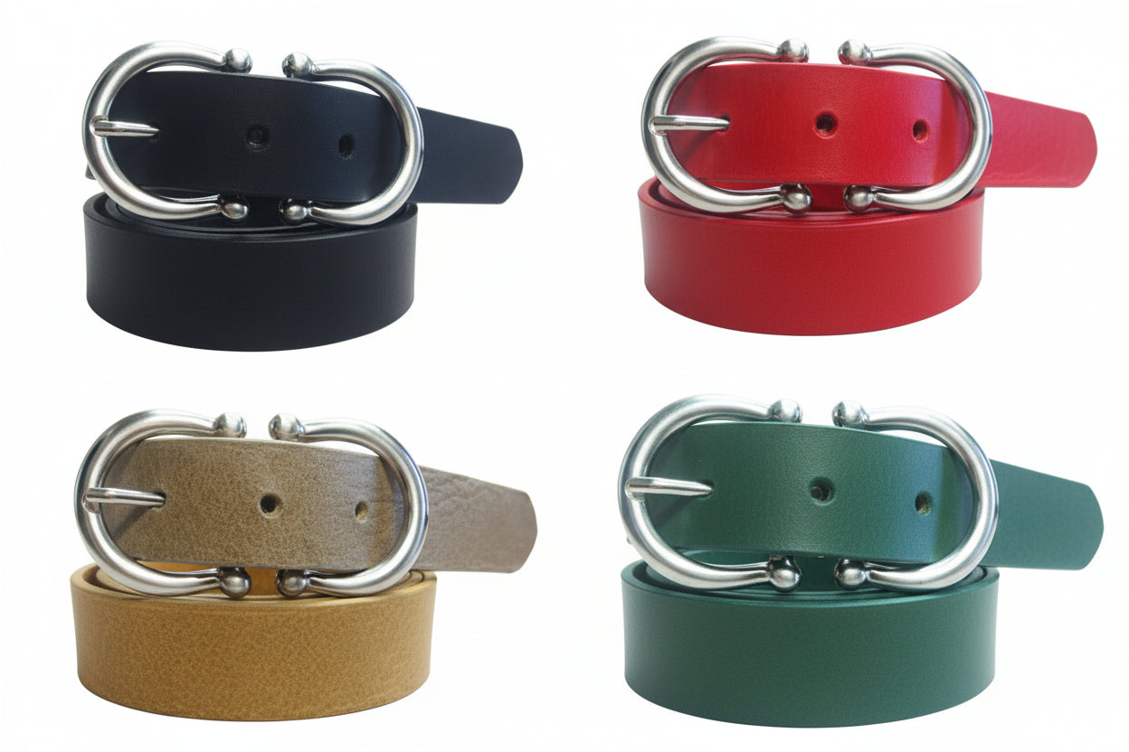 Cintura in Cuoio Modello Ferra cm 3 - La Bottega Della Cintura