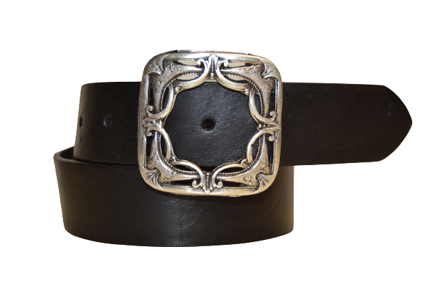 Leather Belt for Men and Women Model Rifredi 4 cm