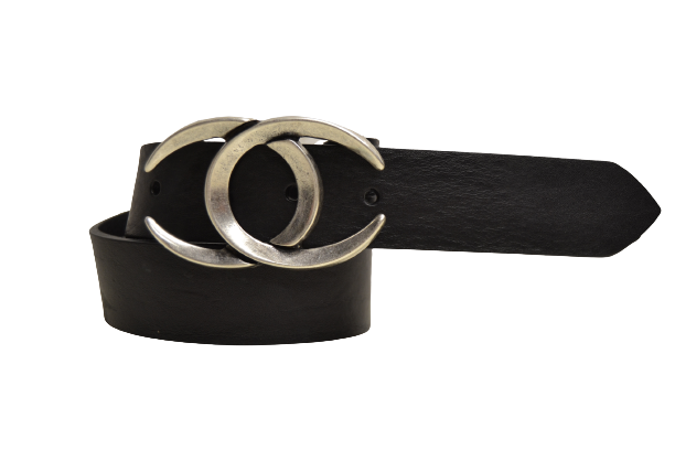 Leather Belt for Men and Women Model Zodiac 3.5 cm