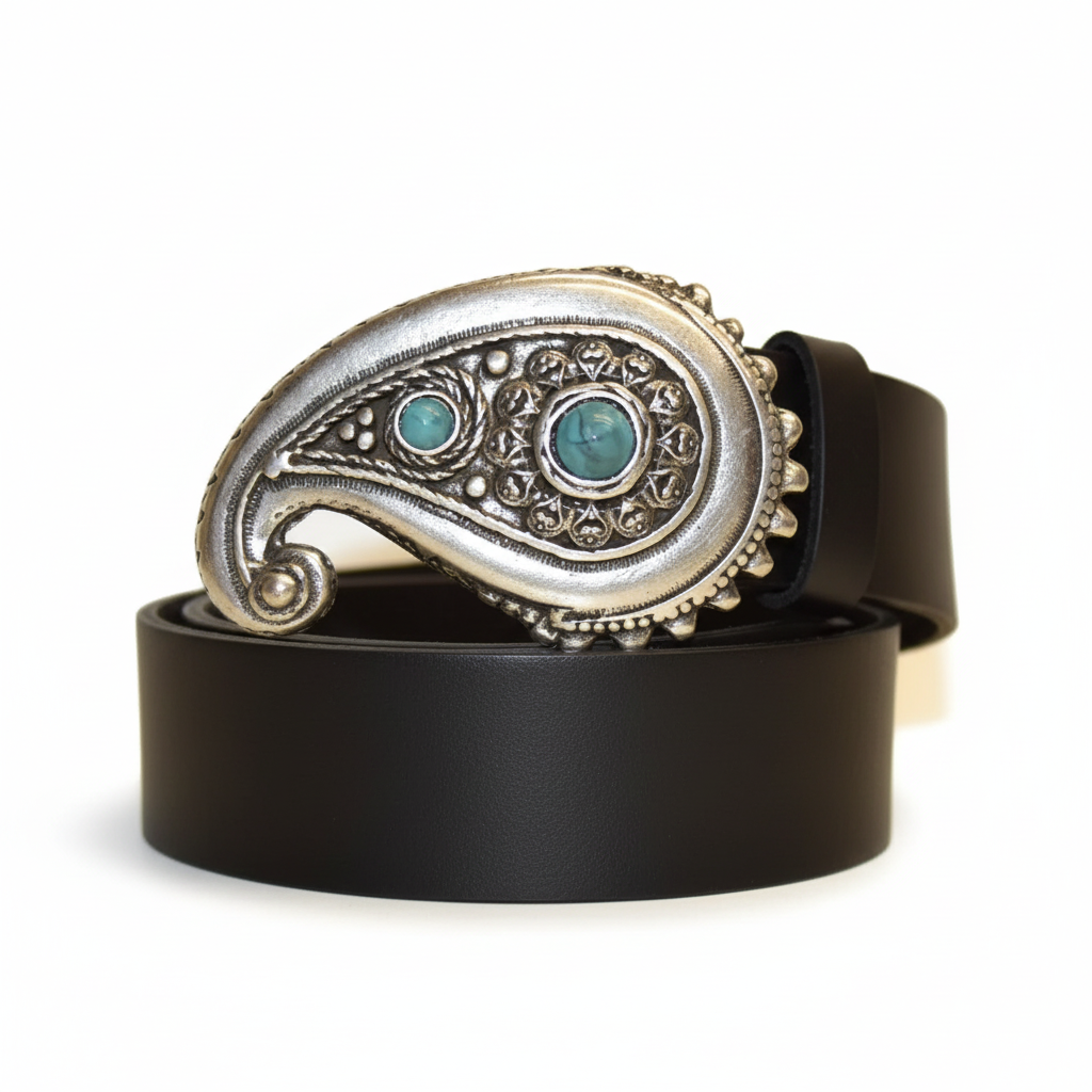 Cintura in Cuoio Modello Ostrica cm 4 - La Bottega Della Cintura