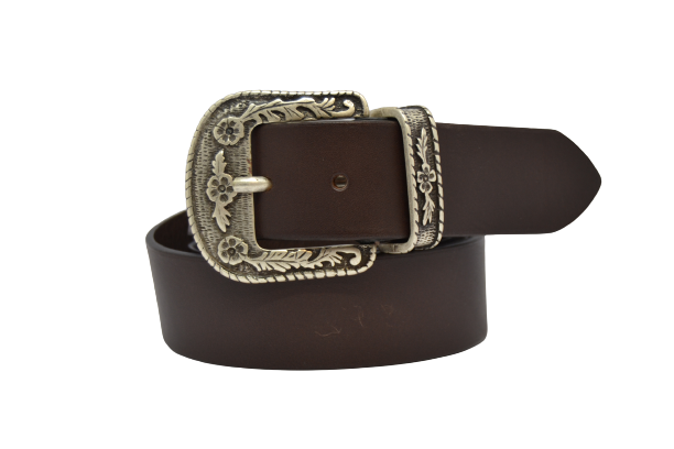 Leather belt for men and women, Tex model 4 cm
