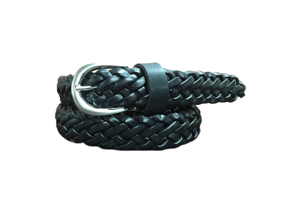 Hand Woven Leather Belt for Men and Women, Spiga model 3.5 cm