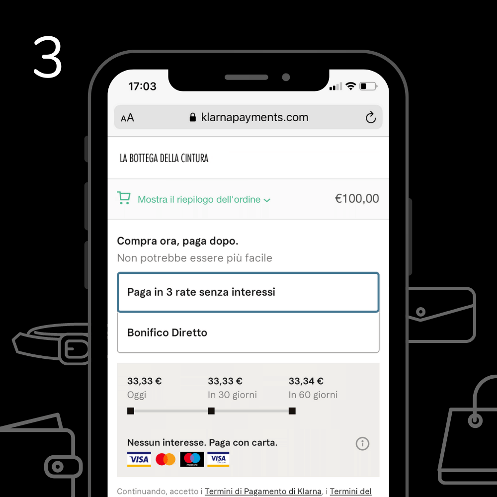 acquista in 3 rate senza finanziamento
