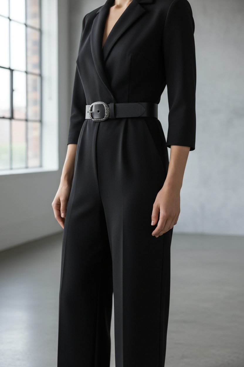 Leather Belt for Men and Women Model Signa 3.5 cm