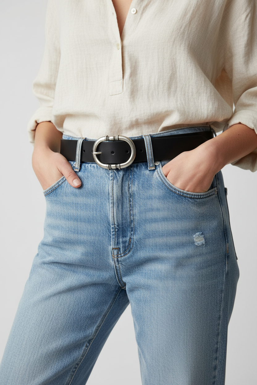 Leather Belt Woman Man Model Legnaia cm 4