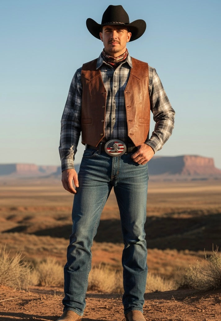 Leather belt for men and women Malta model cm 4