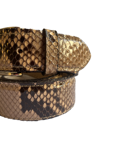 Belt in Python Man 4 cm
