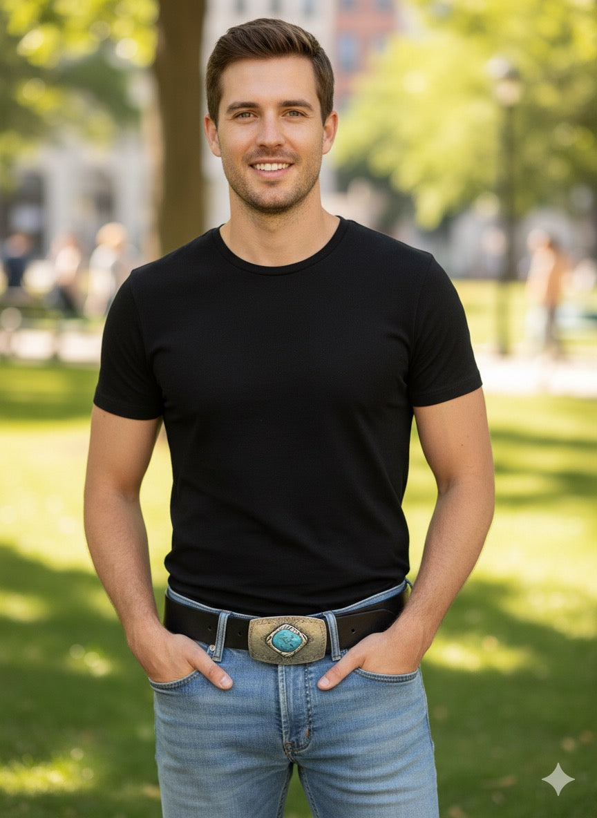 Cintura in Cuoio Uomo e Donna Modello Malta cm 4 - La Bottega Della Cintura