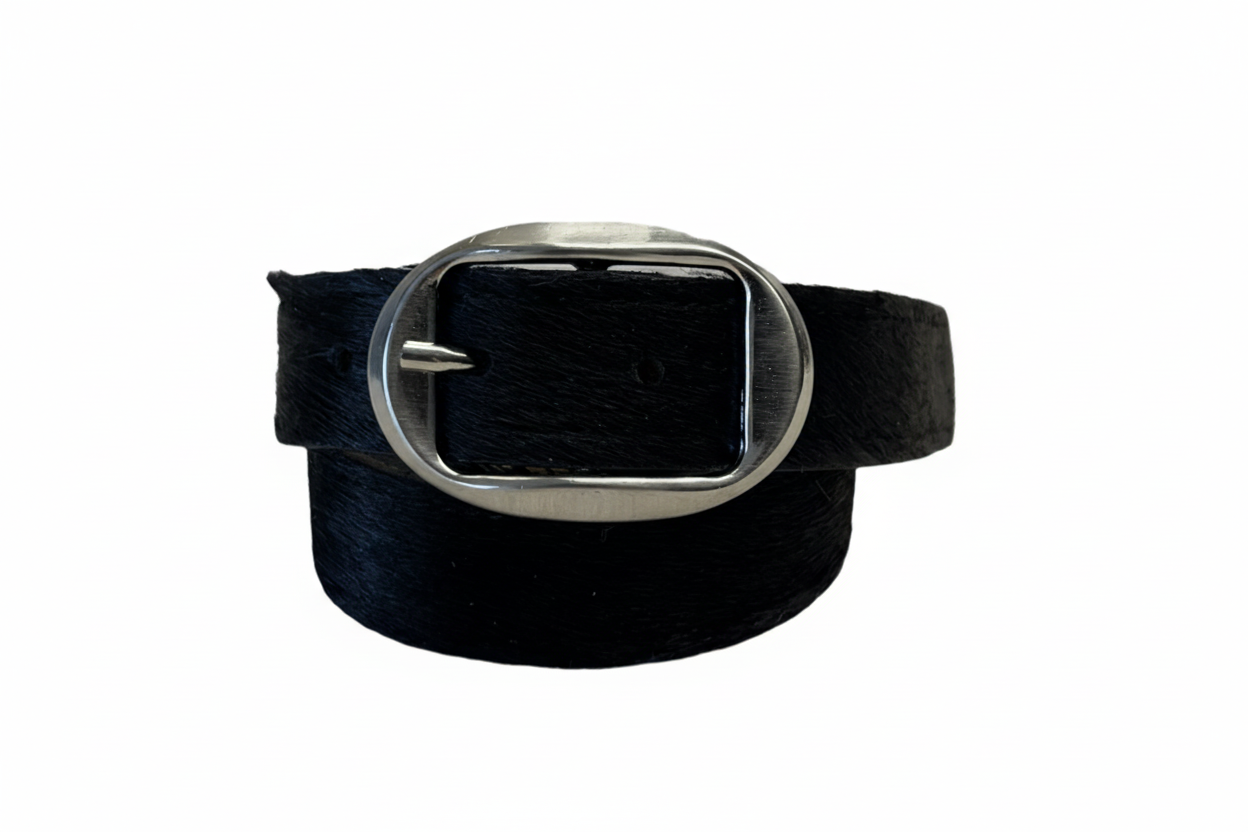 Cintura in pelle di cavallino