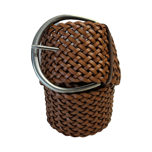 Woman Hand Woven Belt Spiga Model 8 cm