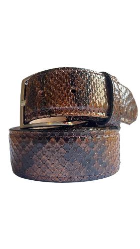 Belt in Python Man 4 cm