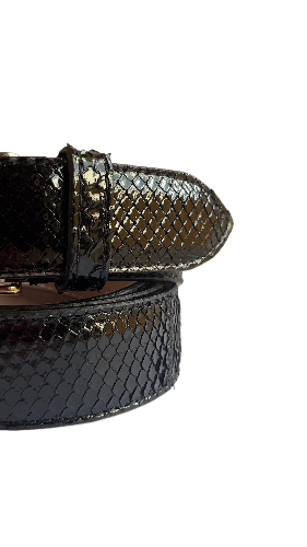 Belt in Python Man 4 cm