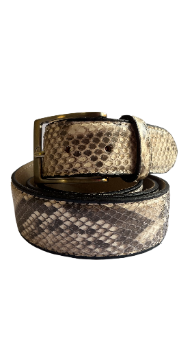 Belt in Python Man 4 cm