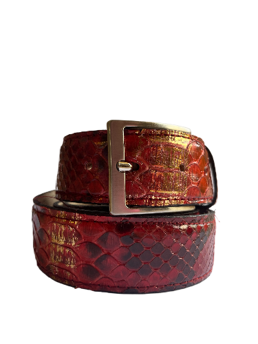 Belt in Python Man 4 cm