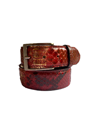 Belt in Python Man 4 cm