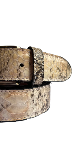 Belt in Python Man 4 cm