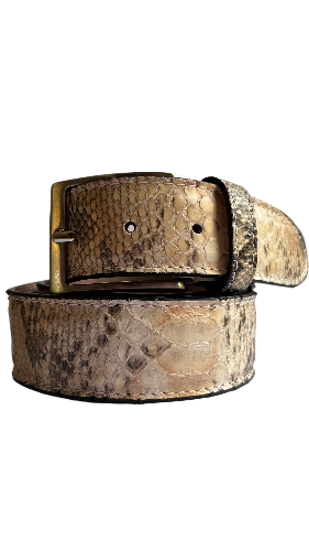 Belt in Python Man 4 cm