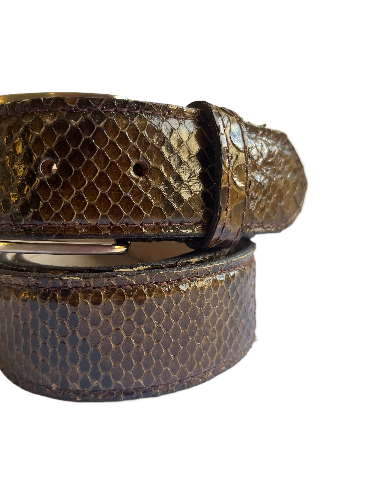 Belt in Python Man 4 cm