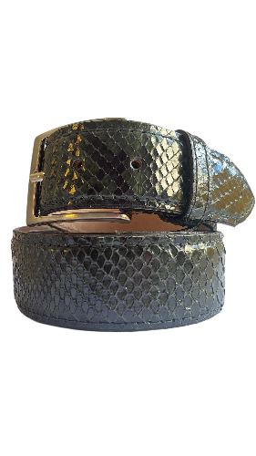 Belt in Python Man 4 cm