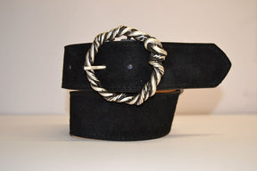 Woman Suede Leather Belt Model Rosalia 5 cm