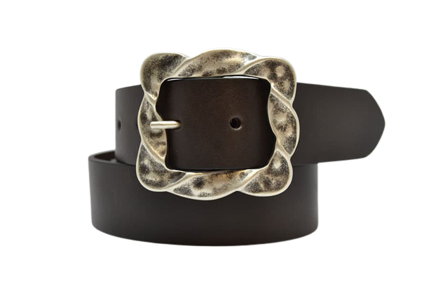 Leather Belt for Men and Women Model Torchio cm 4