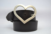Cintura in Cuoio Modello Cuore cm 4