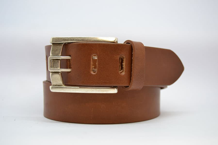 Leather belt for men, Rome model, 4 cm