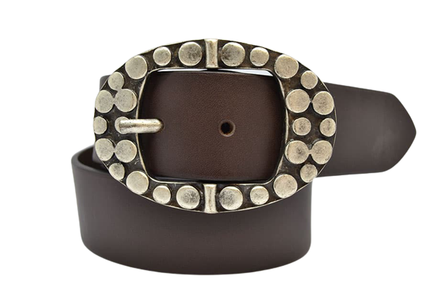 Man and Woman Leather Belt Montepulciano Model 4 cm