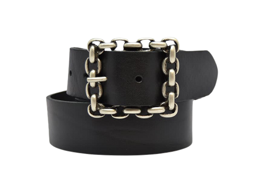 Cintura in Cuoio Uomo e Donna Modello Catena cm 4