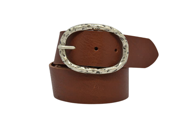 Leather Belt for Men and Women Model Carrara 4 cm