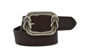 Leather Belt for Men and Women Model Empoli cm 4