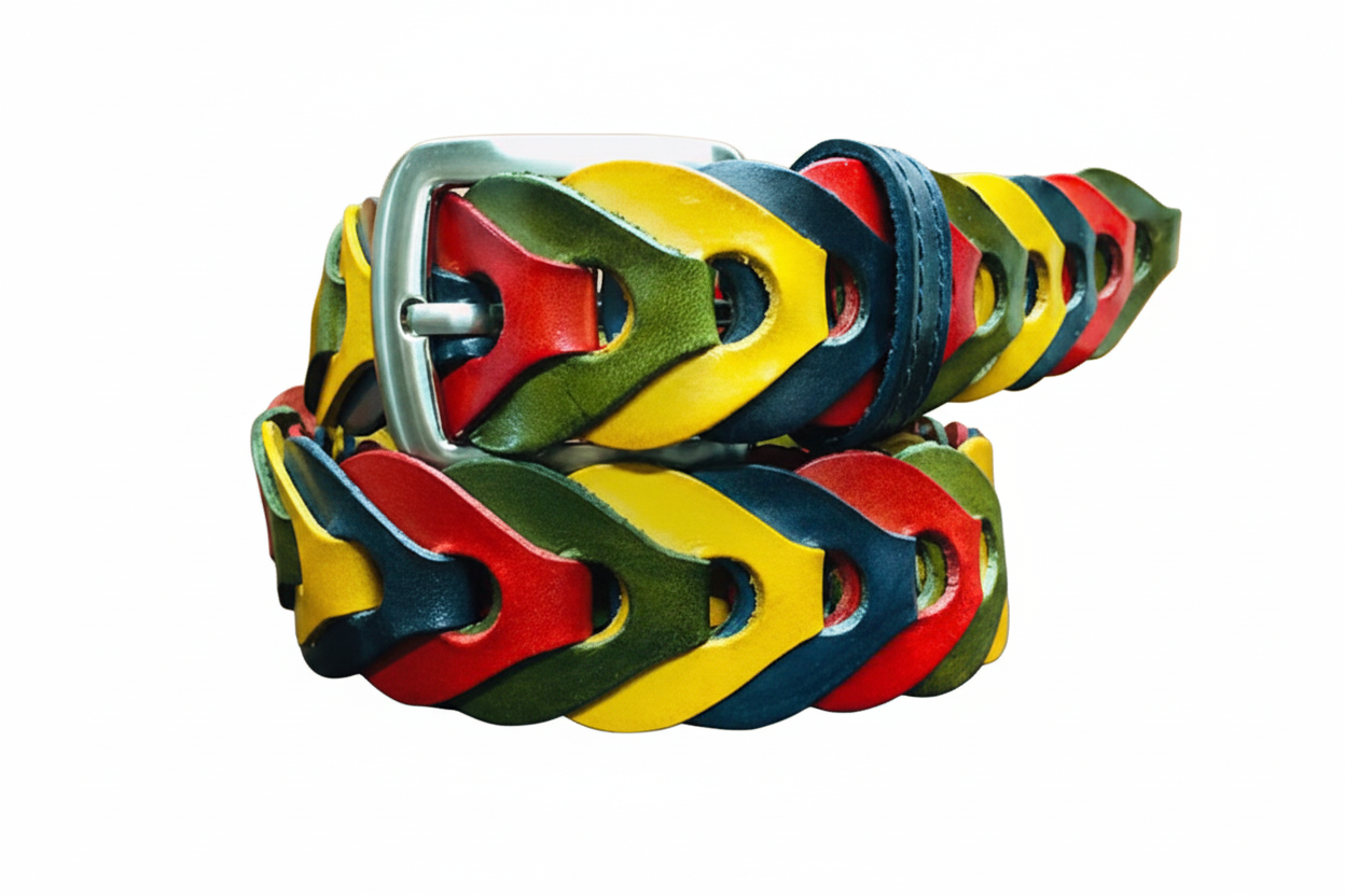 Cintura Intrecciata a Mano Uomo e Donna Modello Pera cm 3.5 - La Bottega Della Cintura