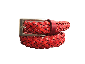 Man and Woman Hand Woven Belt Spiga Model 2.5 cm