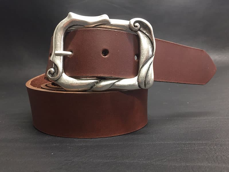 Leather Belt for Woman Model Viareggio 3.5 cm