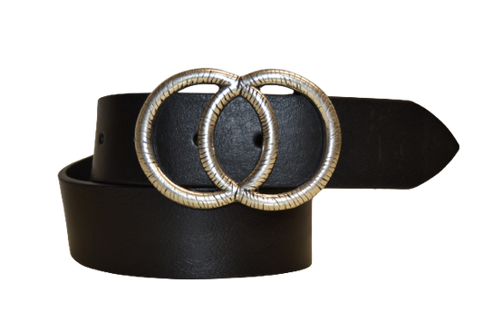 Cintura in Cuoio Modello Erta cm 4