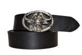 Leather belt for men and women model buffalo 4 cm